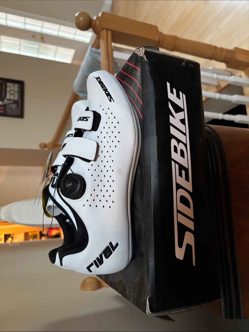 Rival White & Black Women's Cycling Shoes